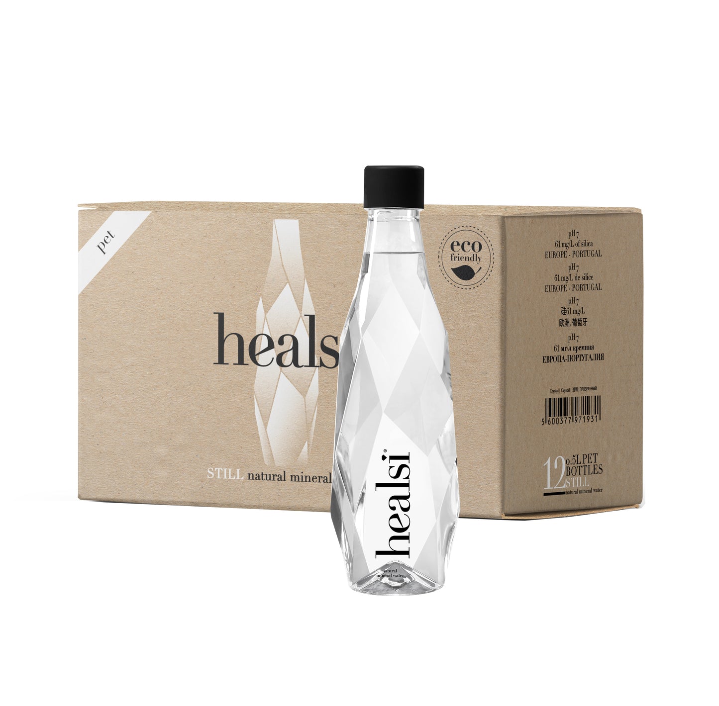 Healsi Crystal 500ml x 12 Still Plastic bottle