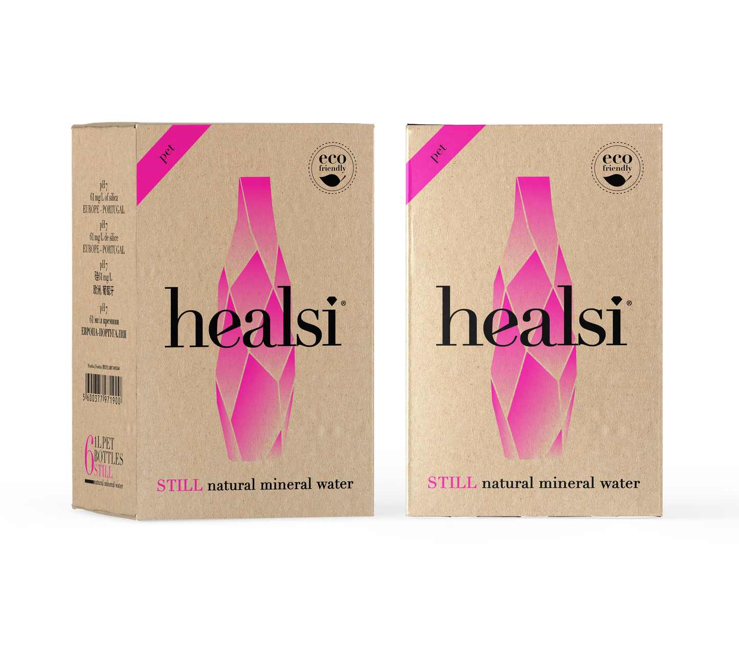 Healsi Fuchsia 1 Litre x 6 Still Plastic bottle