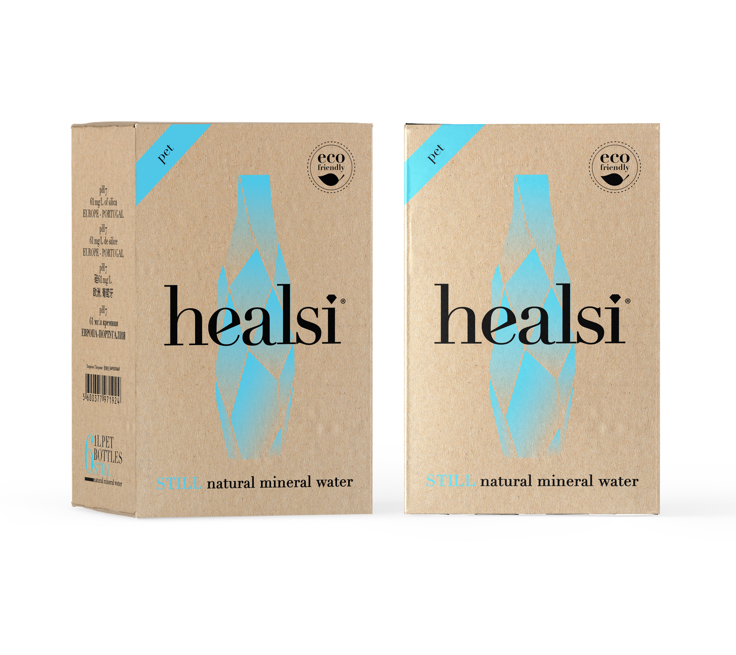 Healsi Turquoise 1 Litre x 6 Still Plastic bottle