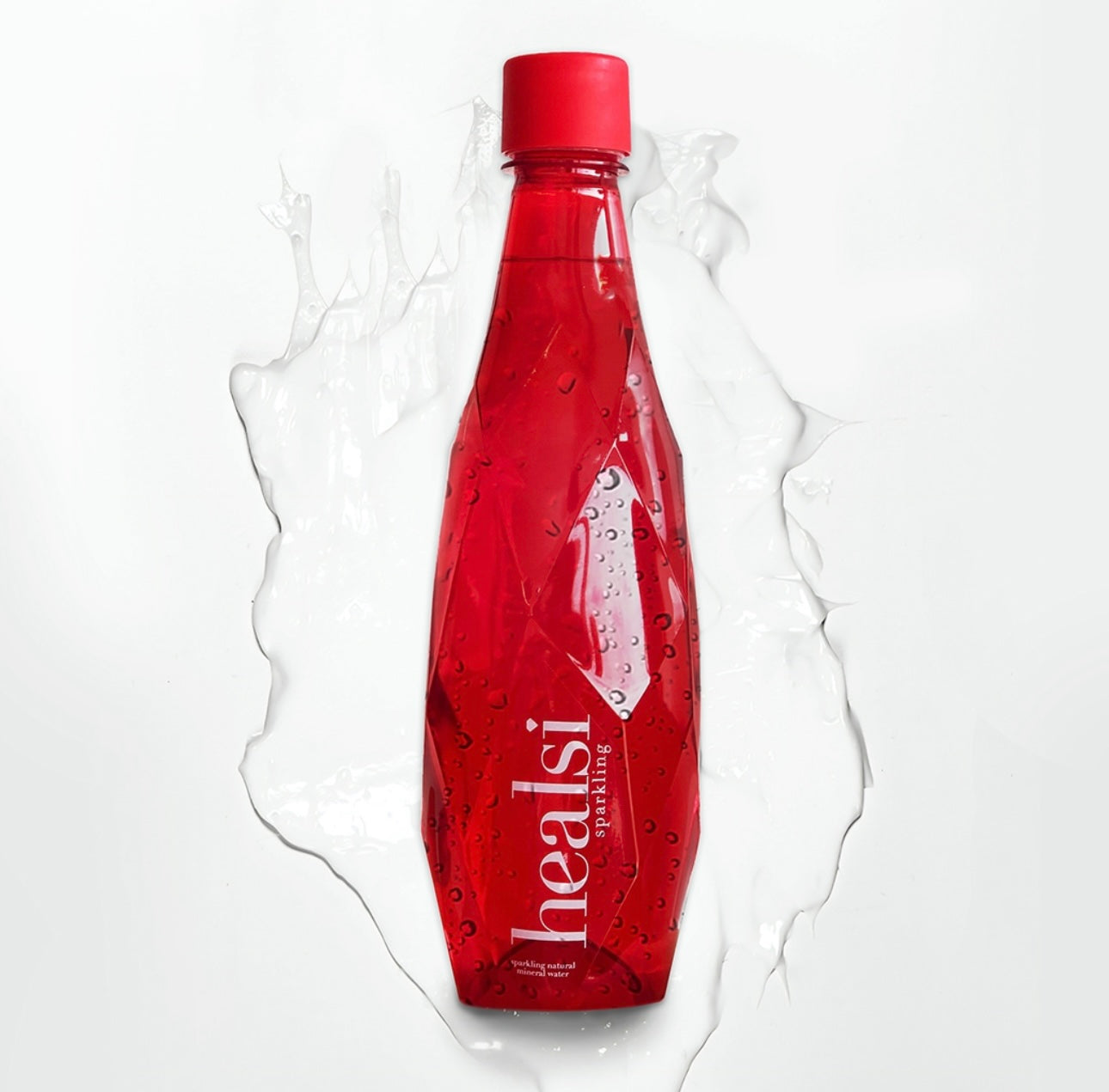 Healsi Red 500ml x 12 Sparkling Plastic bottle