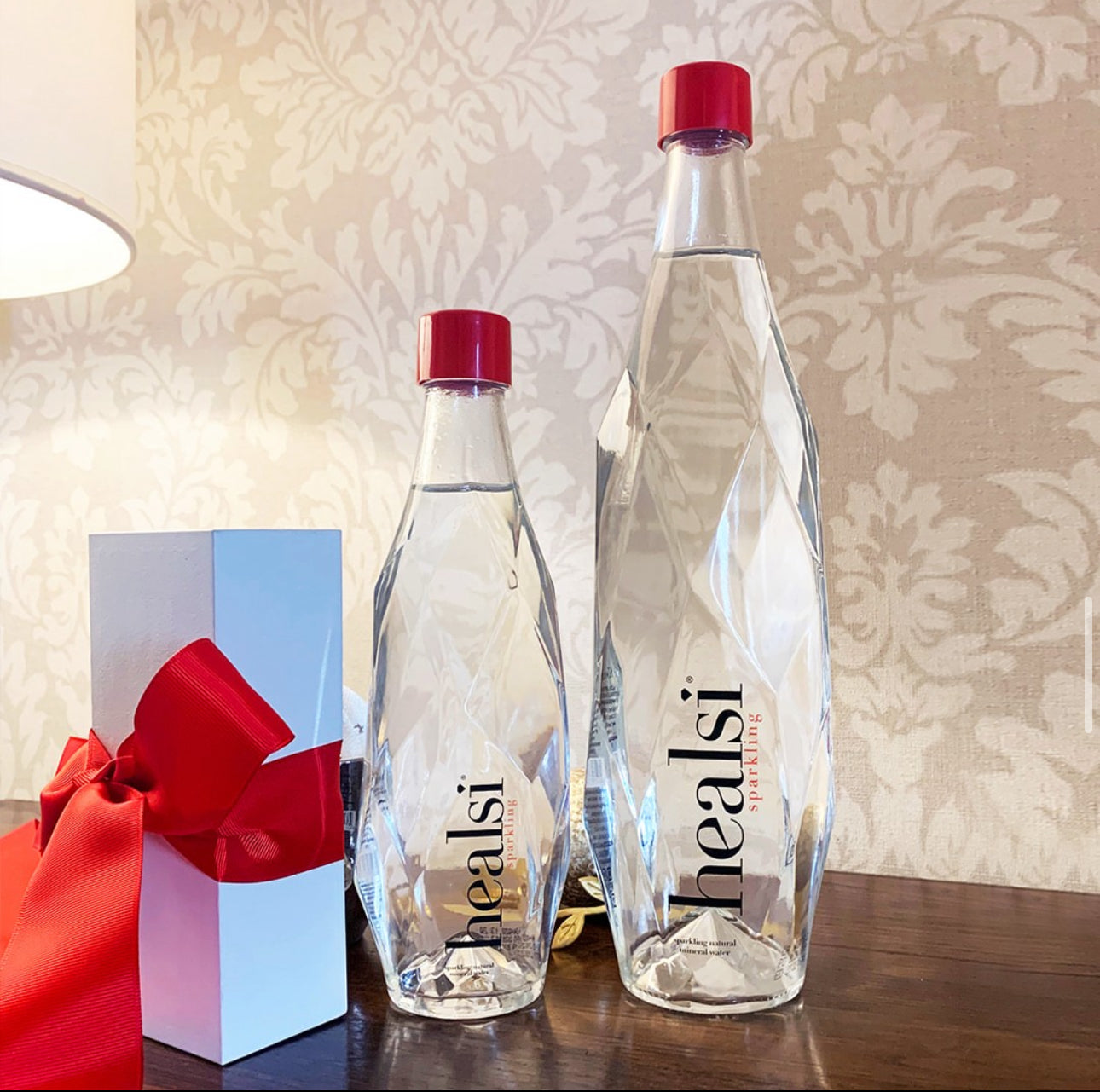 Healsi Red Sparkling 400ml x 12 Sparkling Glass bottle