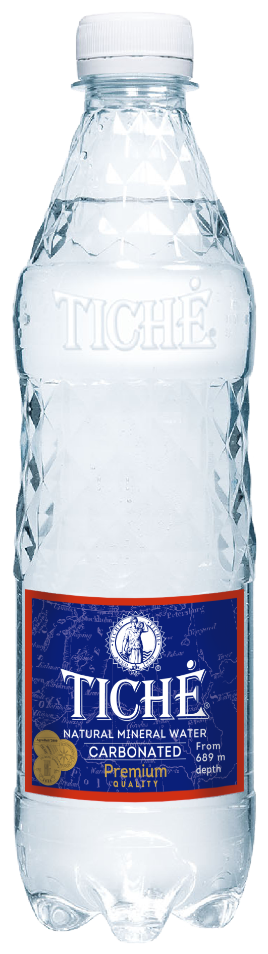 Tichė 500ml x 12 Sparkling Plastic bottle