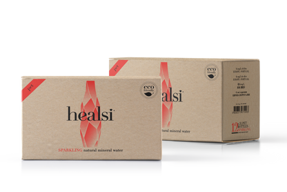 Healsi Red 500ml x 12 Sparkling Plastic bottle