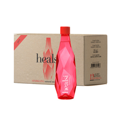 Healsi Red 500ml x 12 Sparkling Plastic bottle