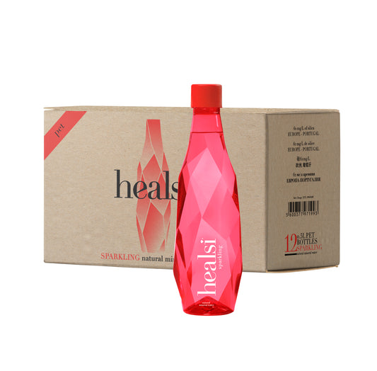 Healsi Red 500ml x 12 Sparkling Plastic bottle