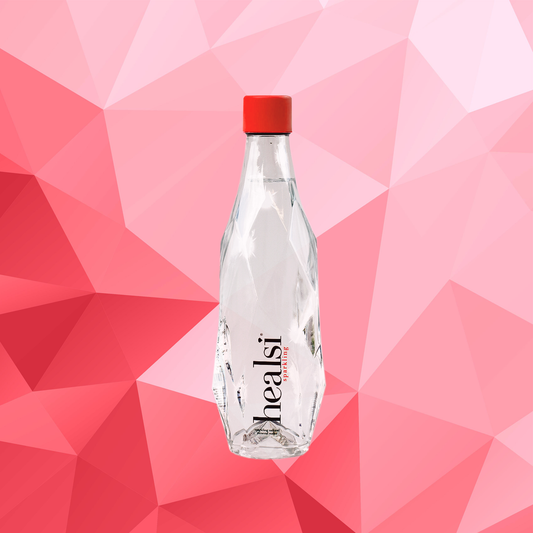 Healsi Red Sparkling 400ml x 12 Sparkling Glass bottle