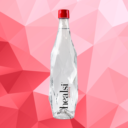 Healsi Red 850ml x 6 Sparkling Glass bottle