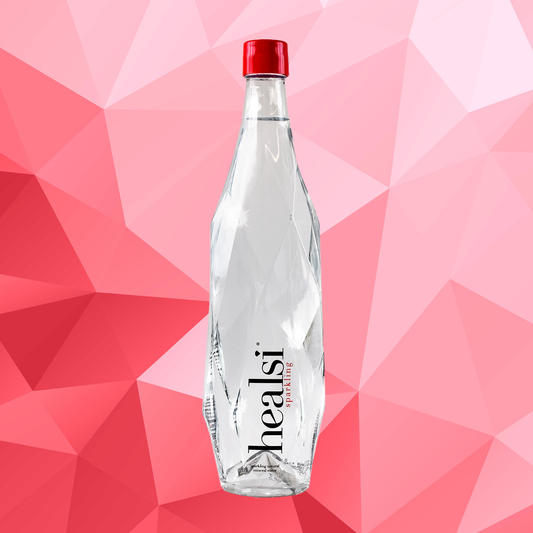 Healsi Red 850ml x 6 Sparkling Glass bottle