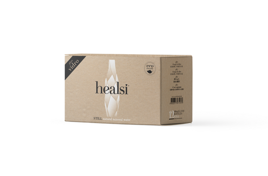 Healsi Crystal 400ml x 12 Still Glass bottle