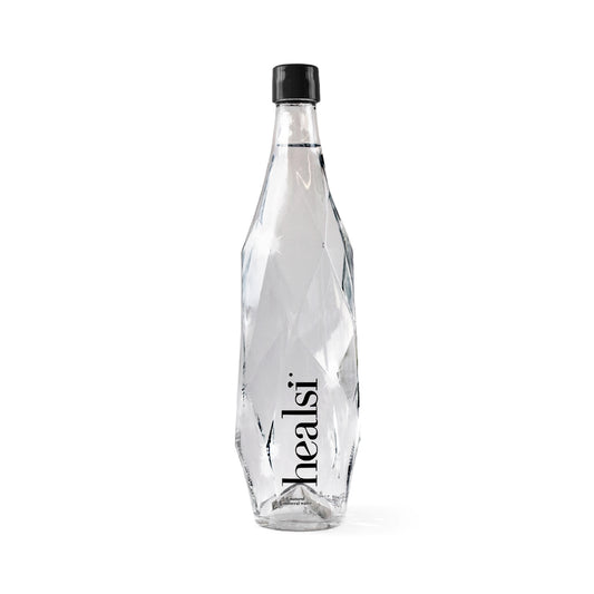 Healsi Crystal 850ml x 6 Still Glass bottle