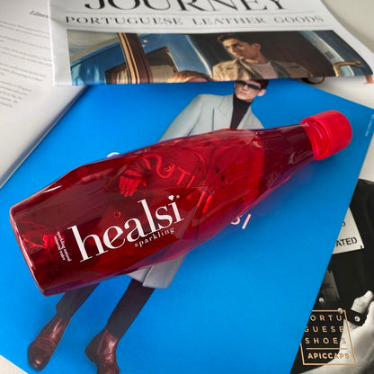 Healsi Red 500ml x 12 Sparkling Plastic bottle