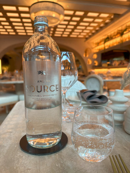 Llanllyr Source 750ml Sparkling Water | Premium Welsh Spring Water | Glass Bottle x12